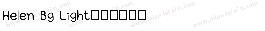 Helen Bg Light字体转换